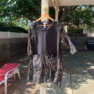 Cheyenne 100% linen dress tunic size S/M